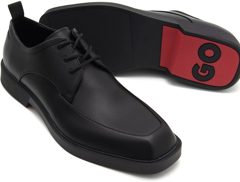 HUGO BOSS IKER SQUARE TOE DERBY BROGUES MEN HUGO ΜΑΥΡΟ (50541821-001)