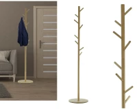 Καλόγερος ArteLibre Φυσικό Ξύλο Φ36CMxH175CM