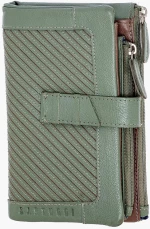 Δερμάτινο Γυναικείο Πορτοφόλι (521-8020-khaki)