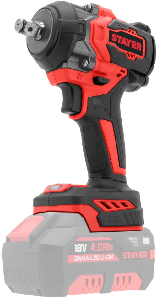 Μπουλονόκλειδο μπαταρίας 18V 1/2'' Brushless σειράς L20 IWB550K Stayer