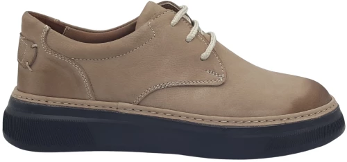 Ανδρικά Δερμάτινα Sneakers - 4766AB - Μπέζ