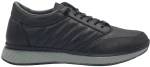 Ανδρικά Δερμάτινα Sneakers – 1245 - Μαύρο