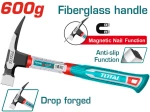 TOTAL Σφυρί σκεπατζήδων με πλαστική λαβή 600gr (THCH61060)
