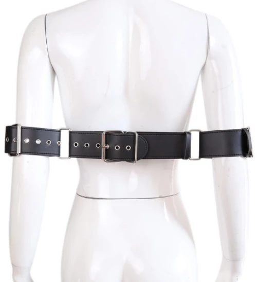 Wrist to Waist Leather Bondage Restraint