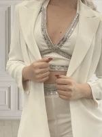 Μπουστάκι Γυναικείο Αμάνικο Trash and Luxury Λευκό