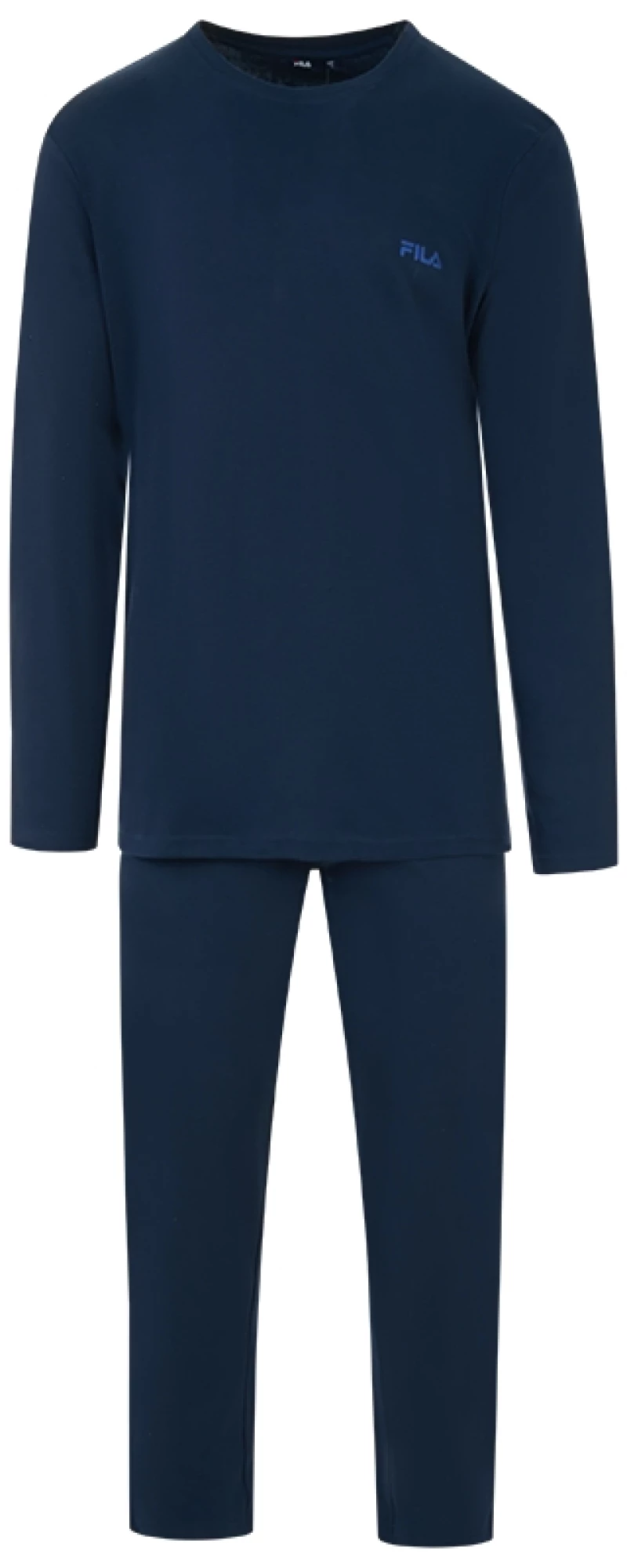 Ανδρική Πυτζάμα FILA - Χειμερινή - Navy με πατιλέτα - Cotton - Regular Fit