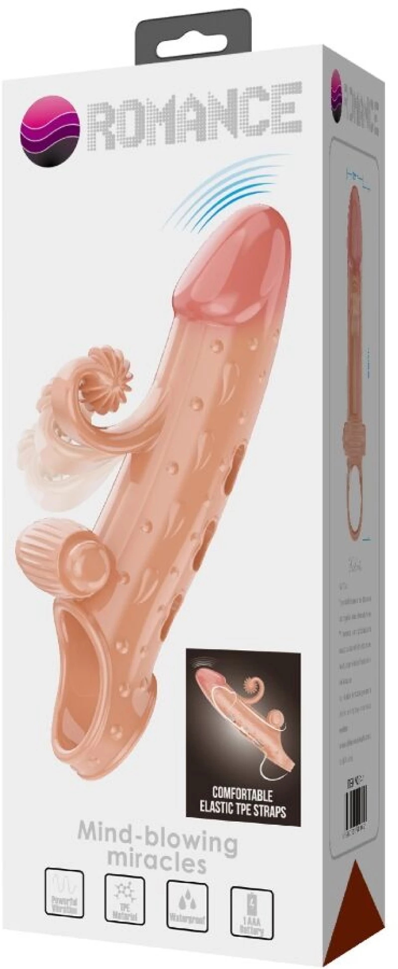 ROMANCE - VIBRATING PENIS SLEEVE NATURAL