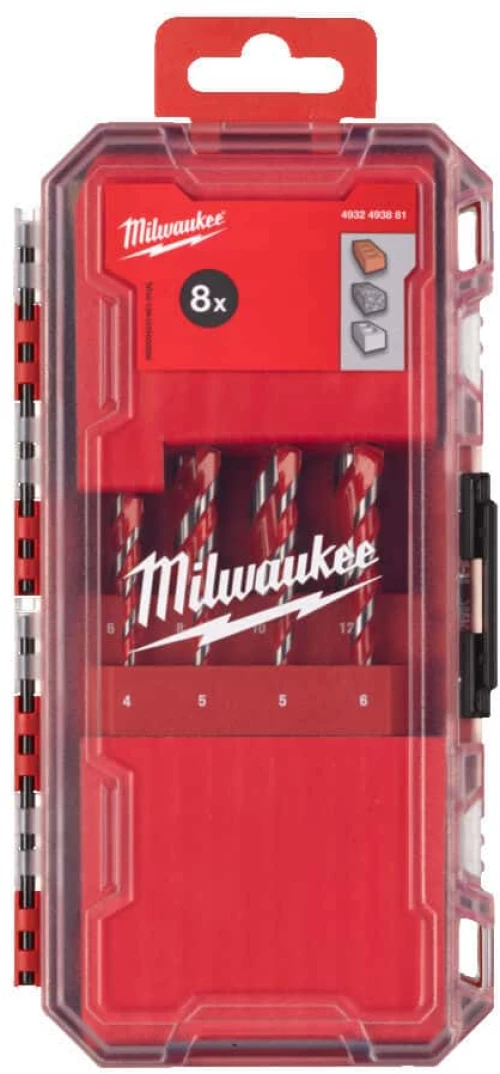 Milwaukee διαμαντοτρύπανα 2ης γενιάς μπετού/γρανίτη σετ 8τμχ 4932493881