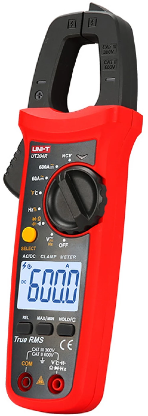 UNI-T ψηφιακή αμπεροτσιμπίδα UT204R, 600A AC/DC, NCV, True RMS