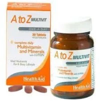 HEALTH AID A to Z Multivit One-A-Day, Πολυβιταμίνη - 30tabs