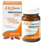 HEALTH AID A to Z Multivit One-A-Day, Πολυβιταμίνη - 30tabs