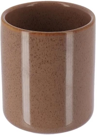 Ποτήρι οδοντόβουρτσας κεραμικό  Caramel Φ7. 5 H 9. 5 cm