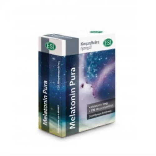 ESI Melatonin Pura 1mg, Συμπλήρωμα Διατροφής Κατά της Αϋπνίας - 120tabs