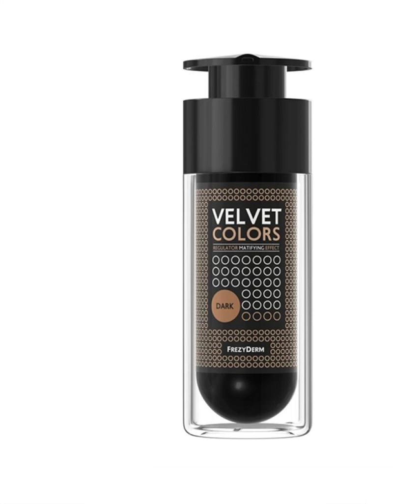 FREZYDERM Velvet Colors Dark, Ματ Μake Up - 30ml