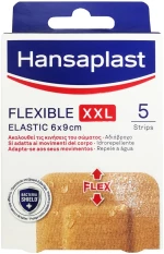 HANSAPLAST Flexible XXL 6x9cm, Ελαστικά Αυτοκόλλητα Επιθέματα - 5τεμ