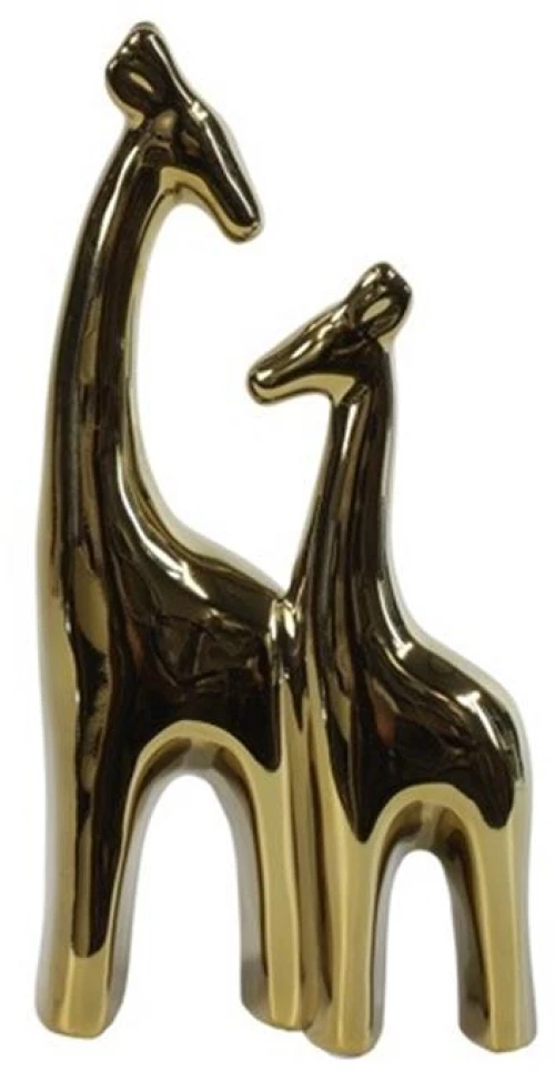 Καμηλοπαρδάλεις κεραμικό χρυσές 14x7x27,5cm