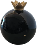 LUCKY CHARM 2025 CHRISTMASH ΡΟΔΙ 11x11x13 POLYRESIN ΜΑΥΡΟ ΧΡΥΣΟ INTHEBOX