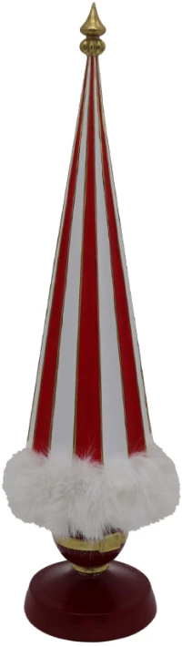 RED TREE FUR L ΧΡΙΣΤΟΥΓΕΝΝΙΑΤΙΚΟ ΔΙΑΚΟΣΜΗΤΙΚΟ ΔΕΝΤΡΟ 17x17x53 POLYRESIN ΛΕΥΚΟ ΚΟΚΚΙΝΟ ΧΡΥΣΟ INTHEBOX
