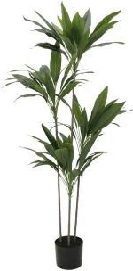 VELVET TREE ΔΕΝΤΡΟ ΤΕΧΝΗΤΟ ΣΕ ΓΛΑΣΤΡΑ 120 PVC ΠΡΑΣΙΝΟ ΜΑΥΡΟ ΤΣΙΜΕΝΤΟINTHEBOX