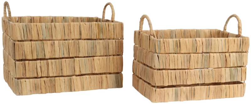 DELOS ΚΑΛΑΘΙ SET 2ΤΜΧ 41x30x26 SEAGRASS ΦΥΣΙΚΟINTHEBOX