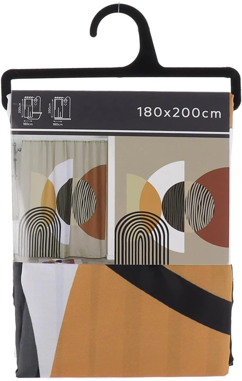 Κουρτίνα μπάνιου polyester TRENDY 180x200