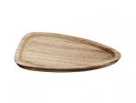 Πιατέλα σερβιρίσματος Paulownia τριγωνική 45x20x3cm