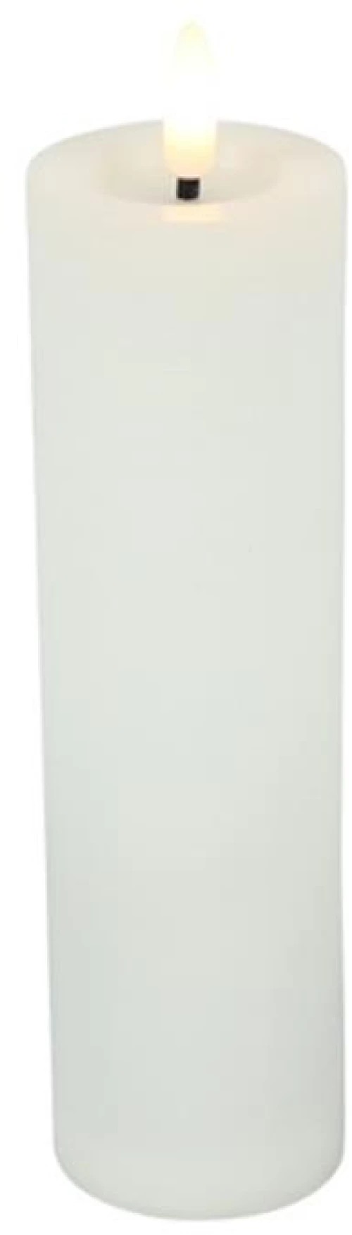 Κερί κορμός  λευκό  LED 5x20