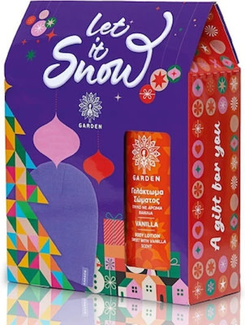 Garden Xmas Promo Pack Ενυδατικό Γαλάκτωμα Σώματος Βανίλια 500ml + Σκούφος Μωβ 1τμχ