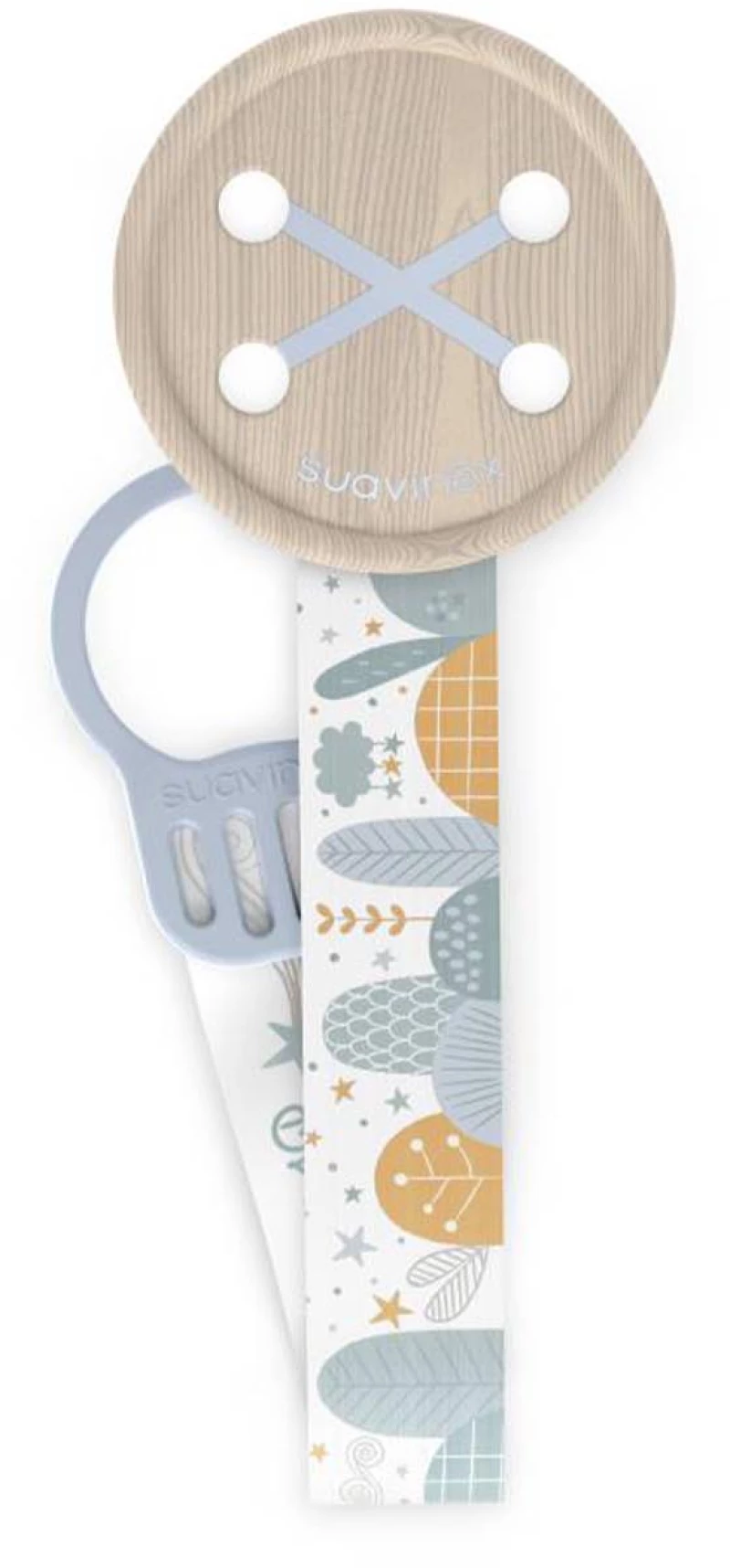 Suavinex Clip Πιπίλας με κορδέλα Dreams Blue BR78485