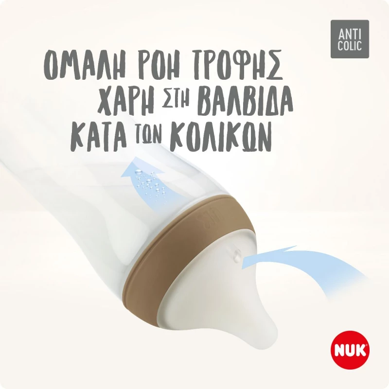 Nuk Perfect Match Mπιμπερό Πλαστικό Με Μαλακή Θηλή Σιλικόνης 0m+ 215.016
