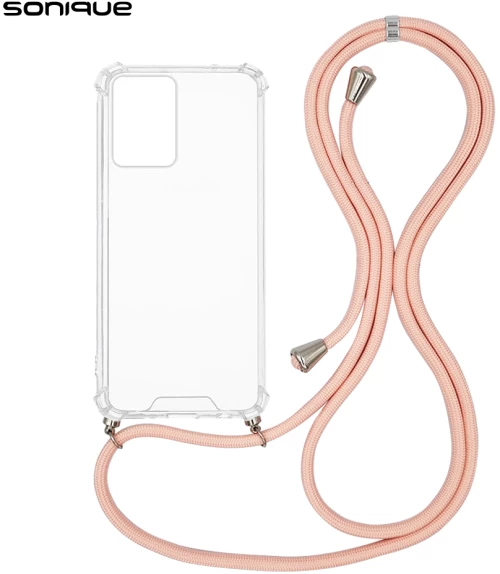Θήκη Σιλικόνης με Κορδόνι Sonique Armor Clear Xiaomi Xiaomi 13 Lite 5G Ροζ