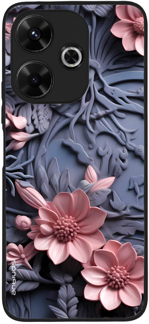 Θήκη Sonique 3D Flower Series για Xiaomi Redmi 13 4G / Poco M6 4G Ροζ 02