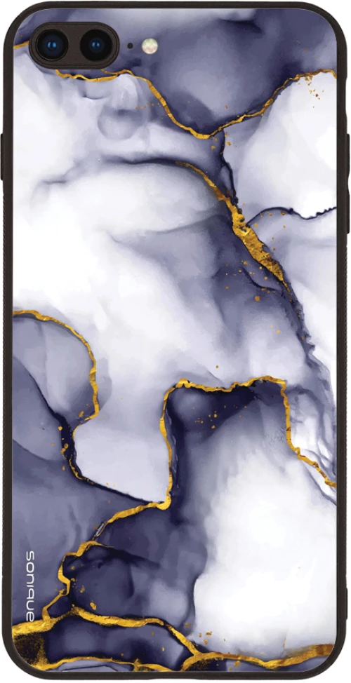 Θήκη Sonique Marble Series για Apple iPhone 7 Plus / iPhone 8 Plus Μωβ Γκρι