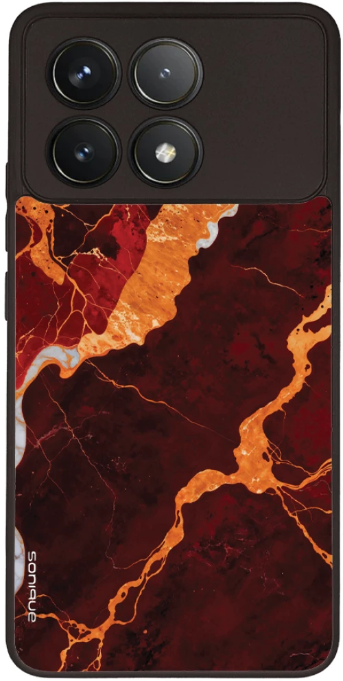 Θήκη Sonique Marble Series για Xiaomi Poco F6 Pro 5G Κόκκινο