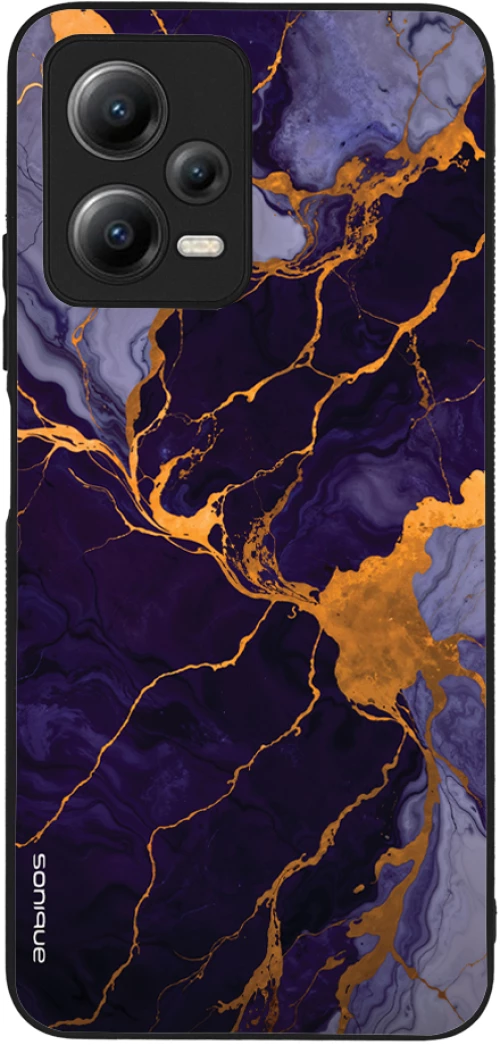 Θήκη Sonique Marble Series για Xiaomi Redmi Note 12 5G / Poco X5 5G Μωβ