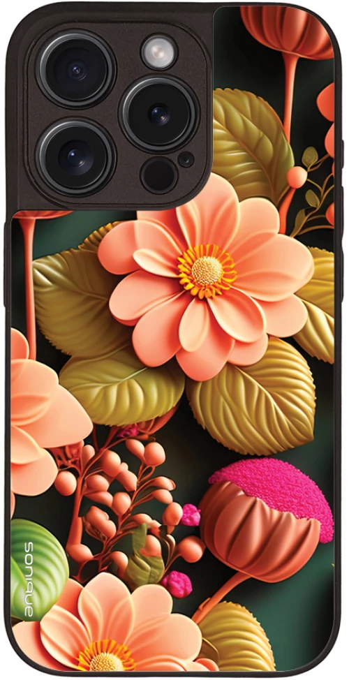Θήκη Sonique 3D Flower Series για Apple iPhone 15 Pro Σομόν