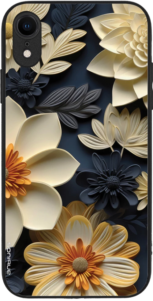 Θήκη Sonique 3D Flower Series για Apple iPhone XR Εκρού