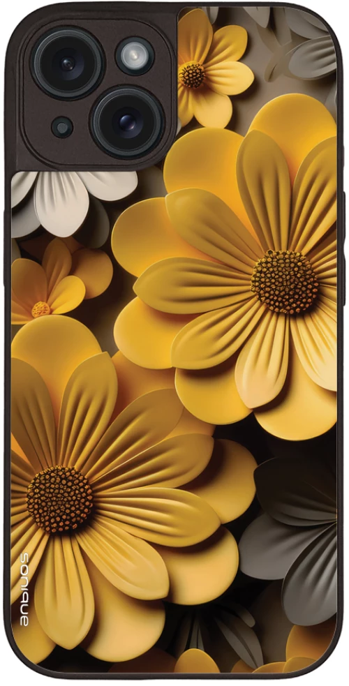 Θήκη Sonique 3D Flower Series για Apple iPhone 15 Κίτρινο