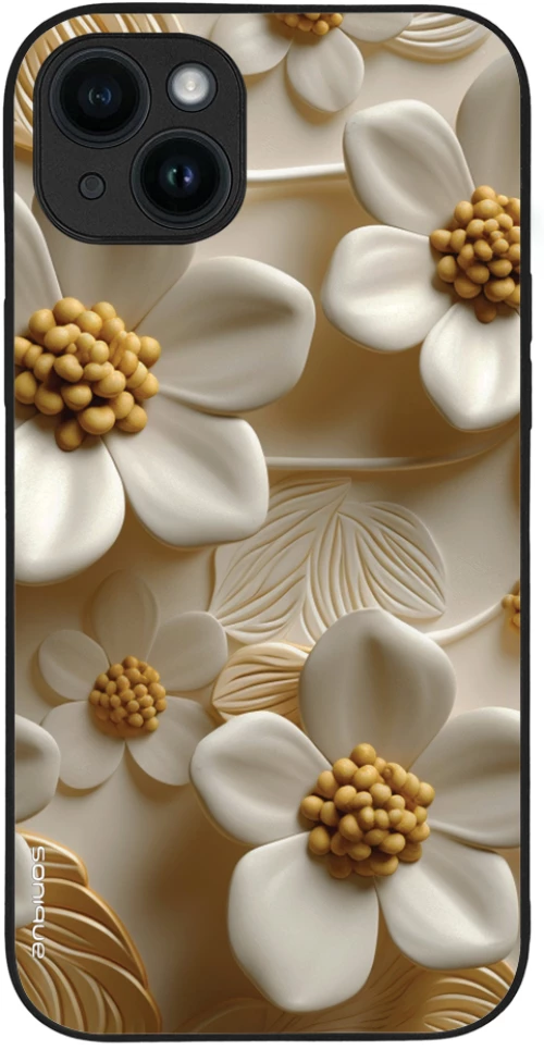Θήκη Sonique 3D Flower Series για Apple iPhone 14 Plus Λευκό