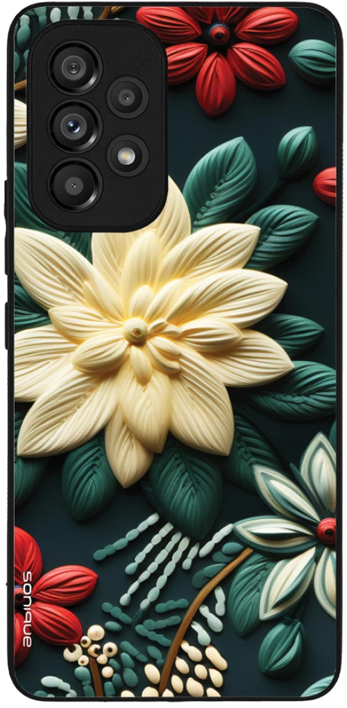 Θήκη Sonique 3D Flower Series για Samsung Galaxy A53 5G Πράσινο