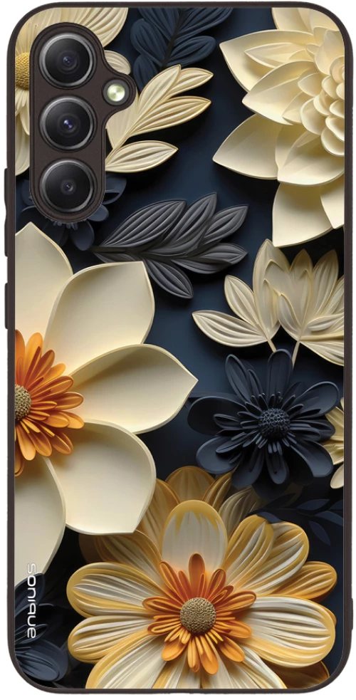 Θήκη Sonique 3D Flower Series για Samsung Galaxy A34 5G Εκρού
