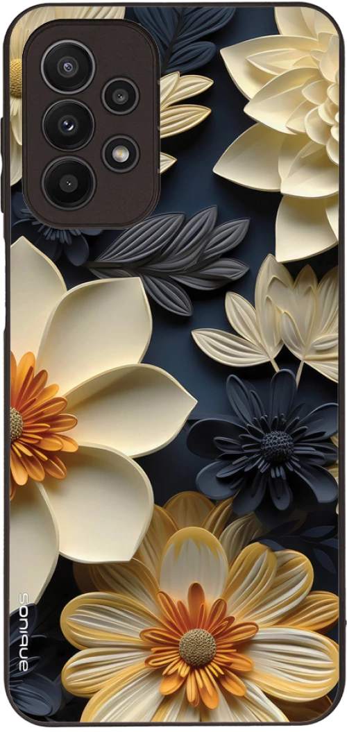 Θήκη Sonique 3D Flower Series για Samsung Galaxy A23 5G / Galaxy A23 4G Εκρού