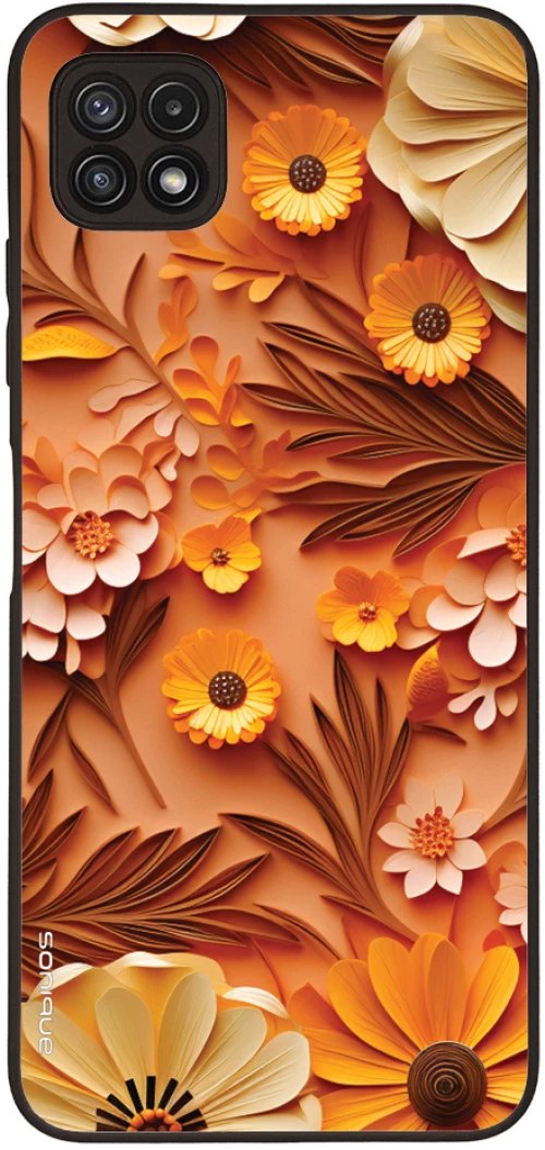 Θήκη Sonique 3D Flower Series για Samsung Galaxy A22 5G Πορτοκαλί