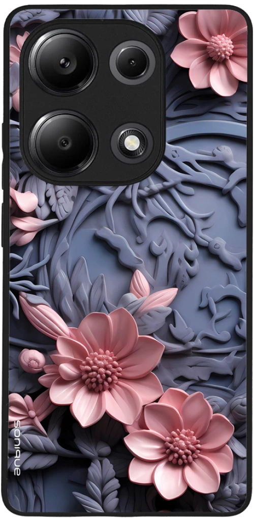 Θήκη Sonique 3D Flower Series για Xiaomi Redmi Note 13 Pro 4G / Poco M6 Pro 4G Ροζ 02