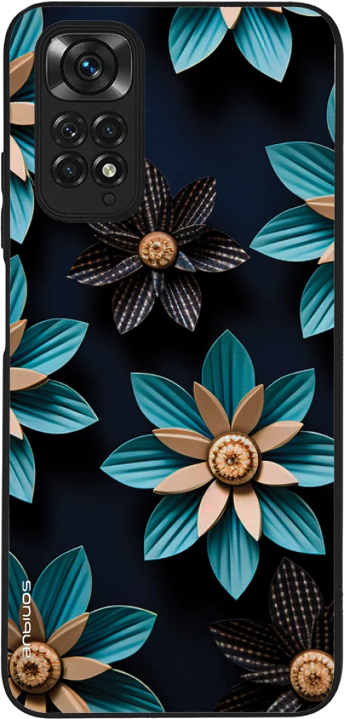 Θήκη Sonique 3D Flower Series για Xiaomi Redmi Note 11 4G / Redmi Note 11S Γαλάζιο