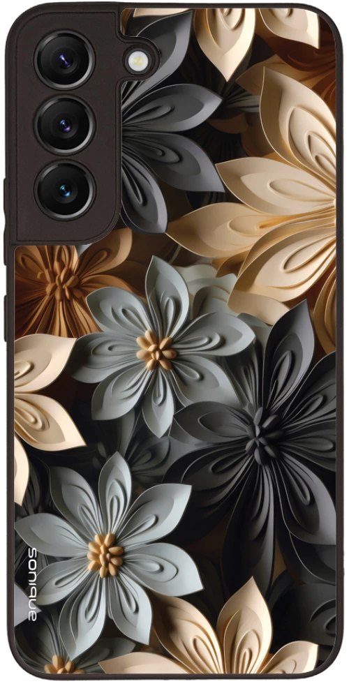 Θήκη Sonique 3D Flower Series για Samsung Galaxy S22 Γκρι