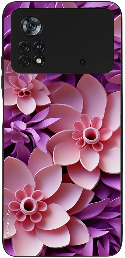 Θήκη Sonique 3D Flower Series για Xiaomi Poco X4 Pro 5G Ροζ
