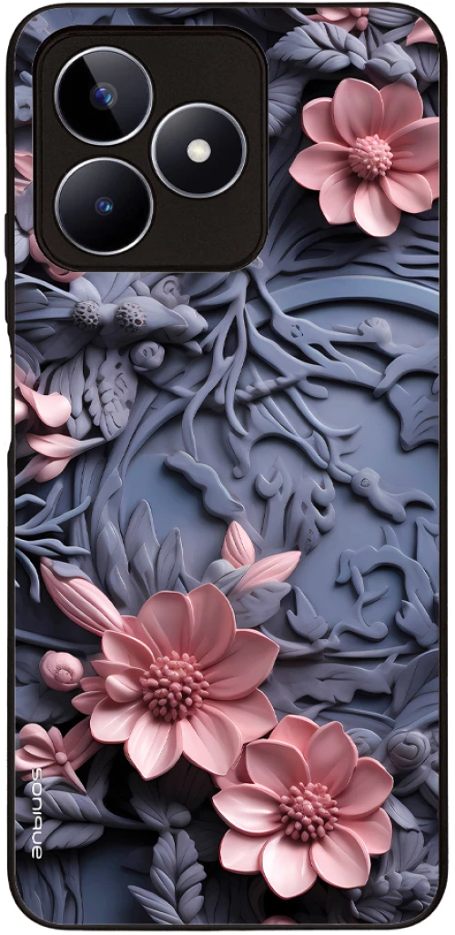 Θήκη Sonique 3D Flower Series για Realme C51 / Realme C53 / Realme Note 50 Ροζ 02