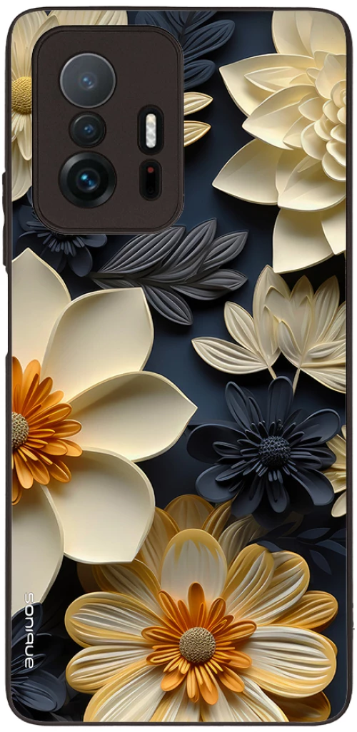 Θήκη Sonique 3D Flower Series για Xiaomi Xiaomi 11T / Xiaomi 11T Pro Εκρού