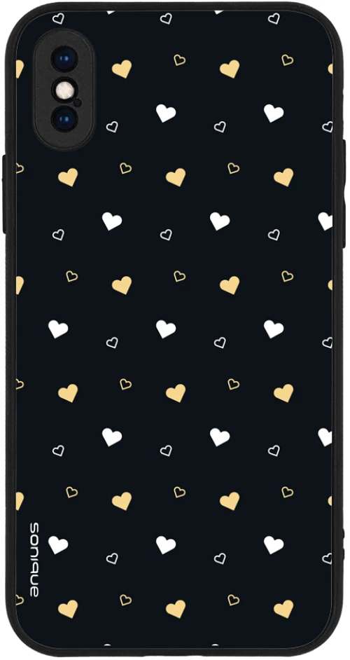 Θήκη Sonique Heart Series για Apple iPhone X / iPhone XS Μαύρο 01